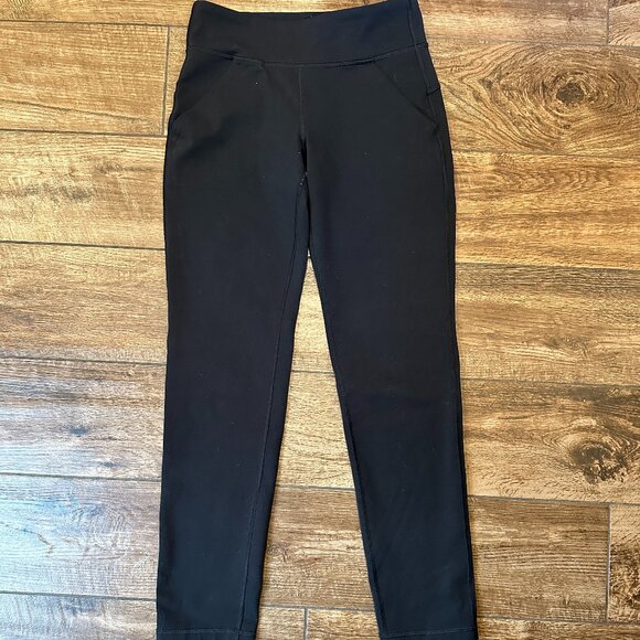 Ivivva By Lululemon Long Black Stretch Legging Pants Size 10 - Picture 1 of 3